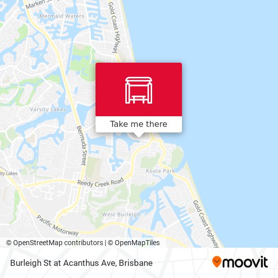 Burleigh St at Acanthus Ave map