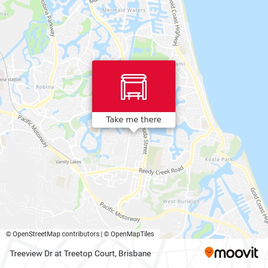Treeview Dr at Treetop Court map