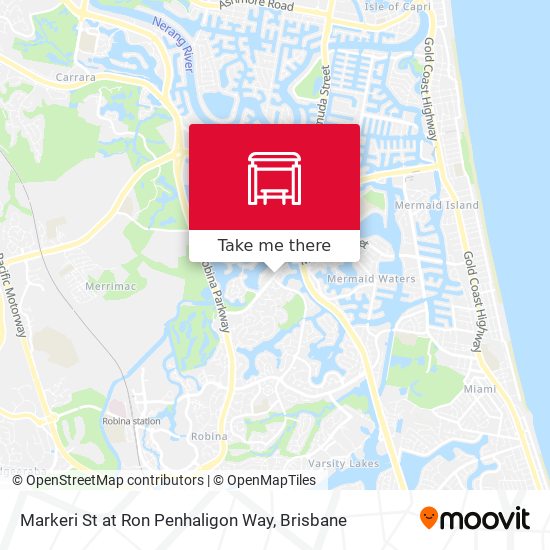 Markeri St at Ron Penhaligon Way map