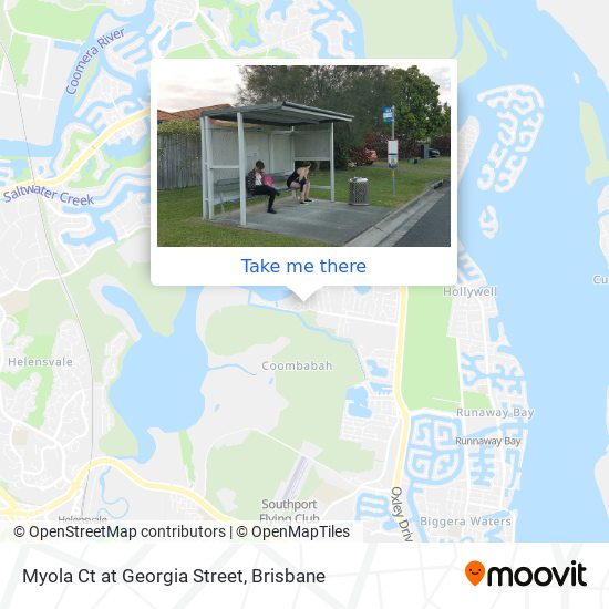 Myola Ct at Georgia Street map