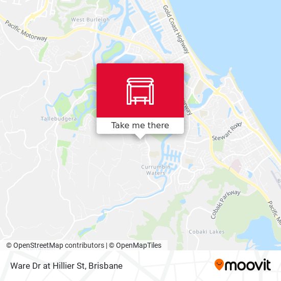 Ware Dr at Hillier St map