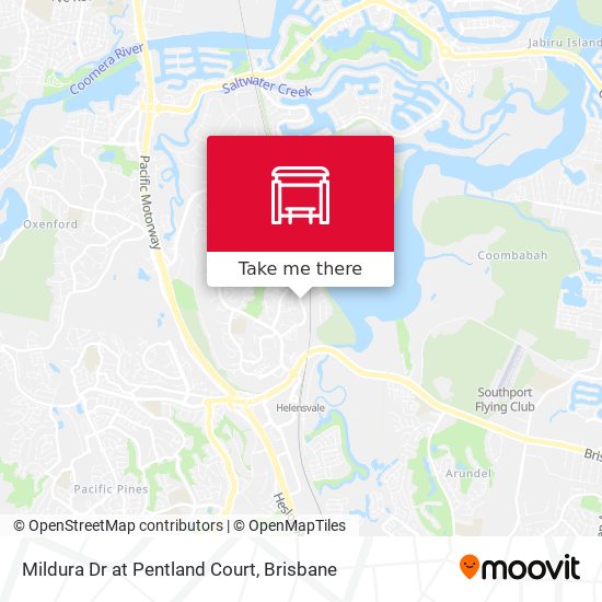 Mildura Dr at Pentland Court map