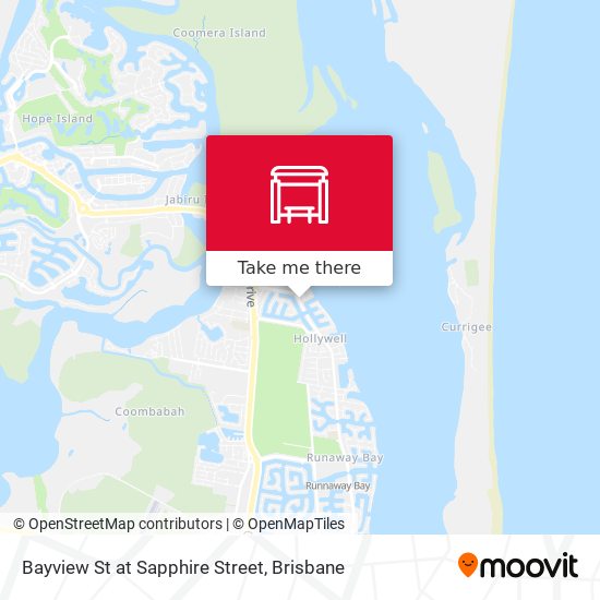 Bayview St at Sapphire Street map