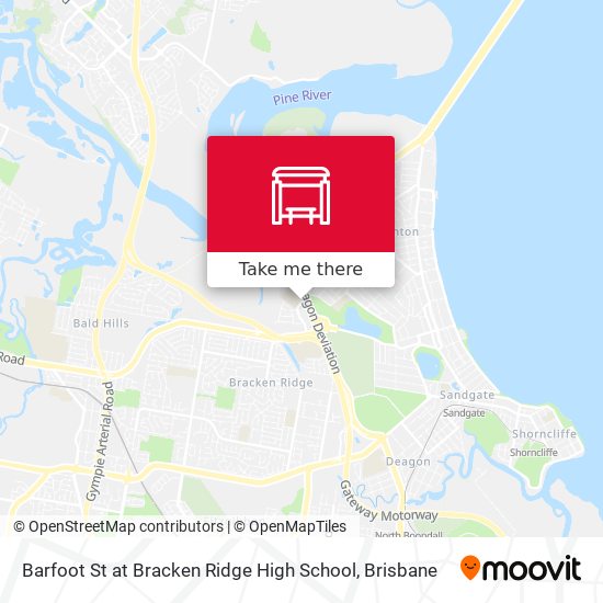 Mapa Barfoot St at Bracken Ridge High School