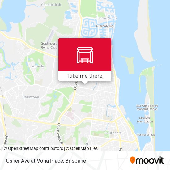 Usher Ave at Vona Place map