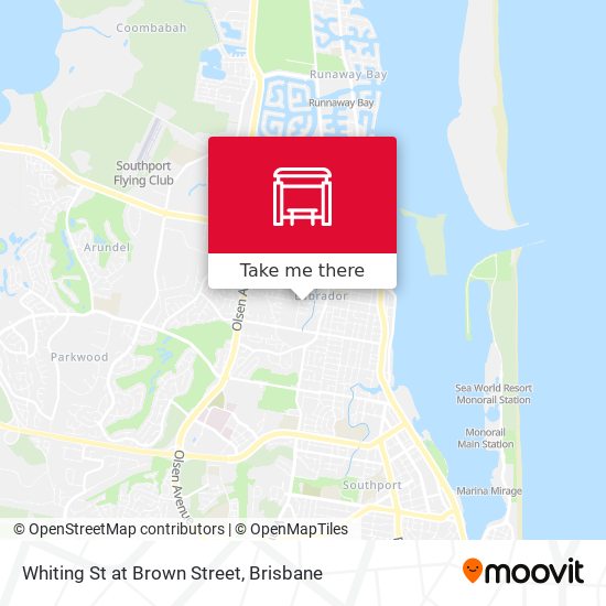 Whiting St at Brown Street map