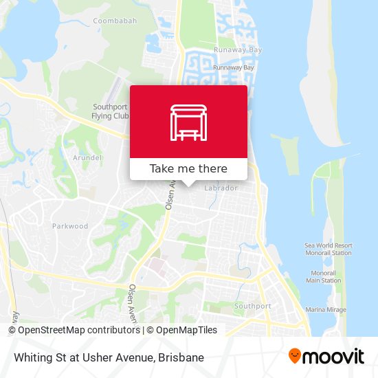 Whiting St at Usher Avenue map