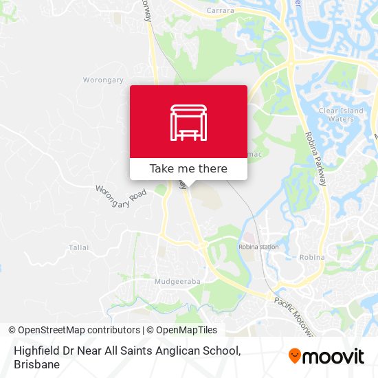 Highfield Dr Near All Saints Anglican School map
