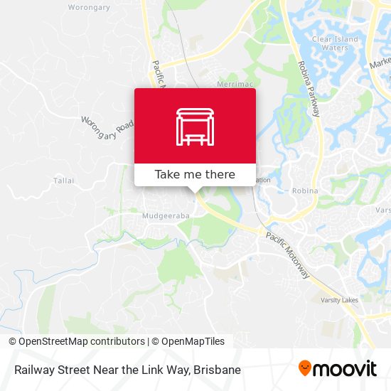 Railway Street Near the Link Way map