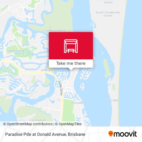 Paradise Pde at Donald Avenue map