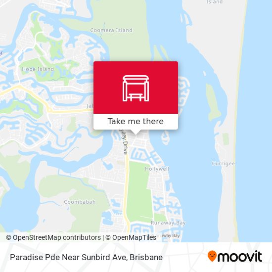 Paradise Pde Near Sunbird Ave map