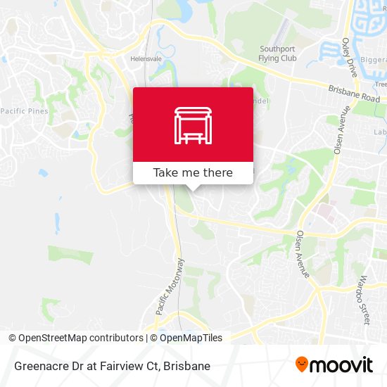 Greenacre Dr at Fairview Ct map