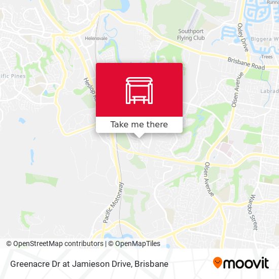 Greenacre Dr at Jamieson Drive map