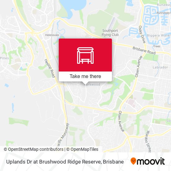 Uplands Dr at Brushwood Ridge Reserve map