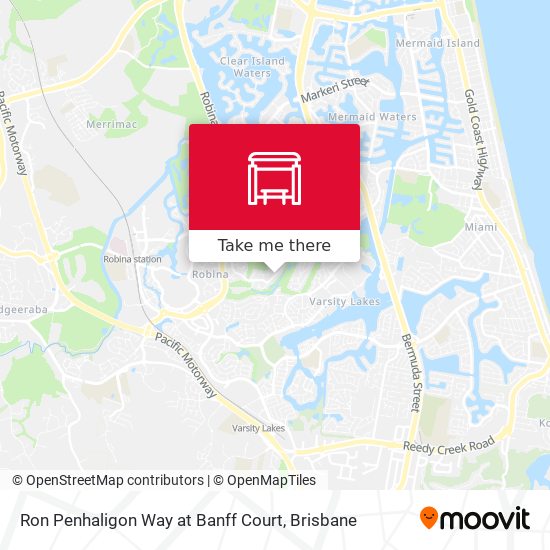 Ron Penhaligon Way at Banff Court map