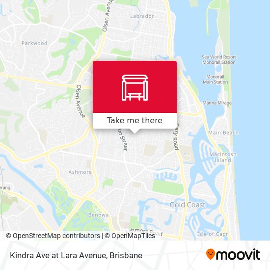 Kindra Ave at Lara Avenue map
