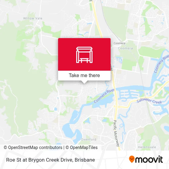 Mapa Roe St at Brygon Creek Drive