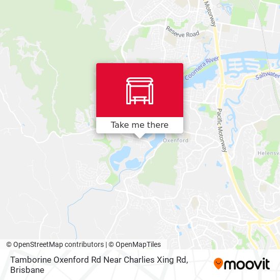 Tamborine Oxenford Rd Near Charlies Xing Rd map