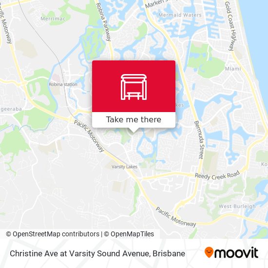 Christine Ave at Varsity Sound Avenue map