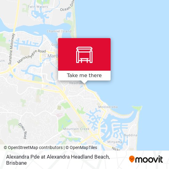 Alexandra Pde at Alexandra Headland Beach map