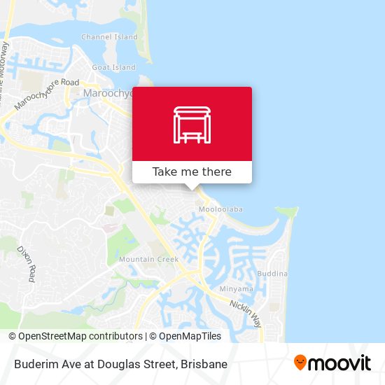 Buderim Ave at Douglas Street map