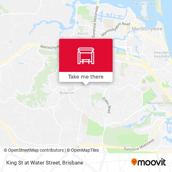 King St at Water Street map