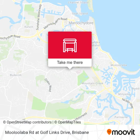 Mapa Mooloolaba Rd at Golf Links Drive
