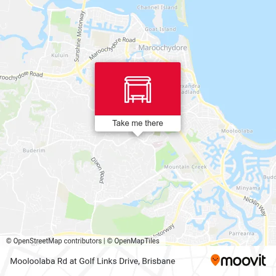 Mapa Mooloolaba Rd at Golf Links Drive