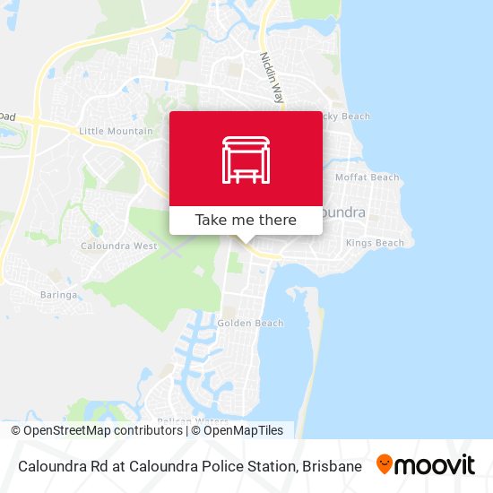 Caloundra Rd at Caloundra Police Station map