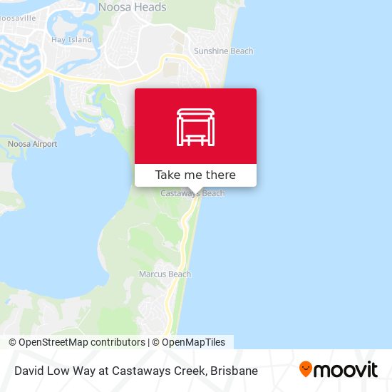 David Low Way at Castaways Creek map