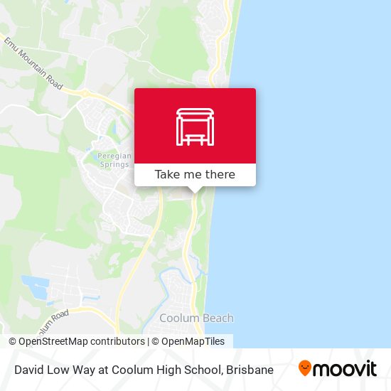 Mapa David Low Way at Coolum High School