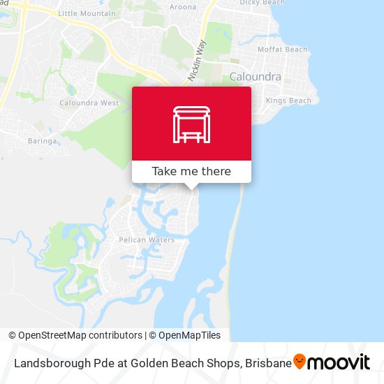 Landsborough Pde at Golden Beach Shops map