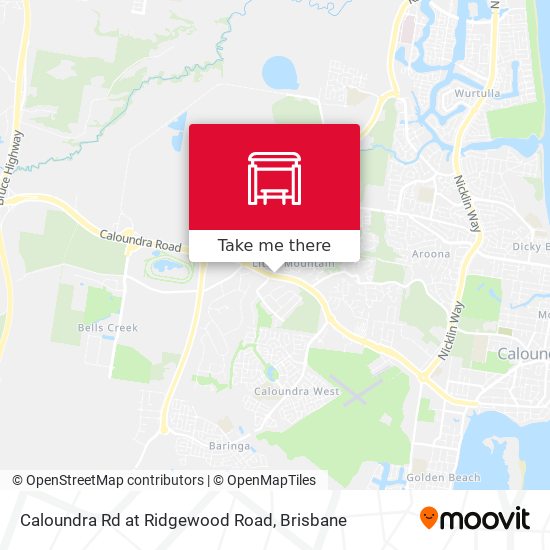 Caloundra Rd at Ridgewood Road map