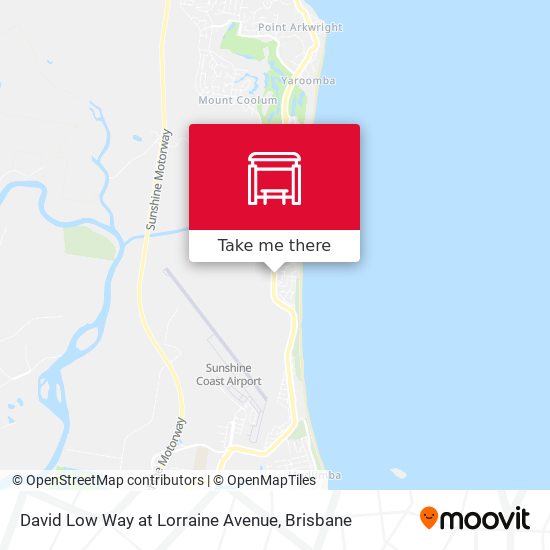 David Low Way at Lorraine Avenue map