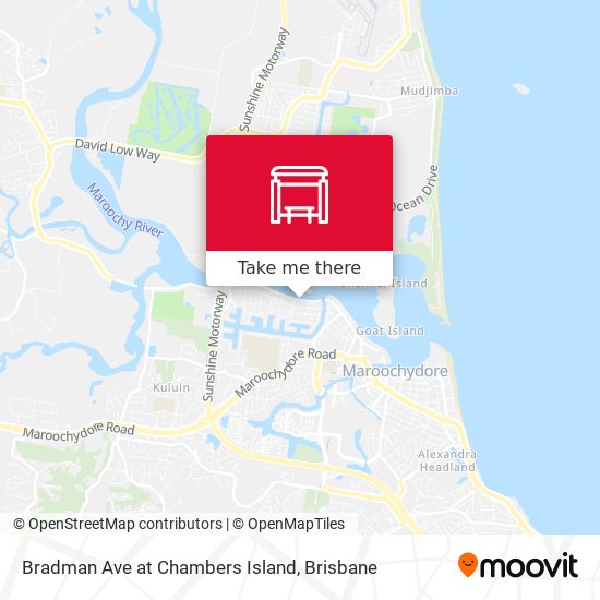 Bradman Ave at Chambers Island map