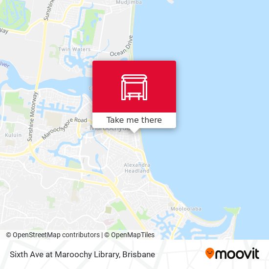 Sixth Ave at Maroochy Library map