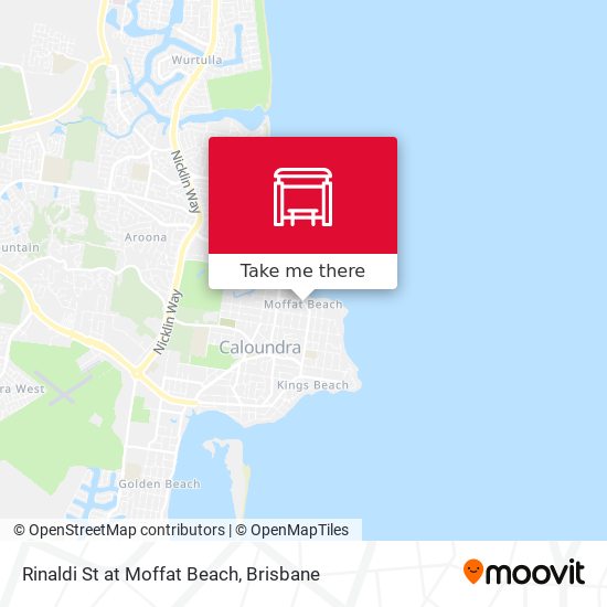 Rinaldi St at Moffat Beach map