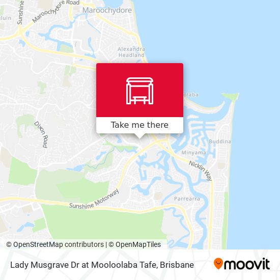 Mapa Lady Musgrave Dr at Mooloolaba Tafe