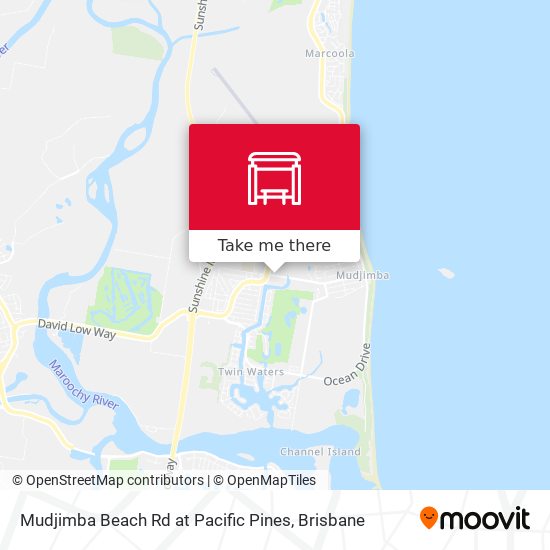 Mudjimba Beach Rd at Pacific Pines map