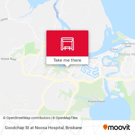 Mapa Goodchap St at Noosa Hospital