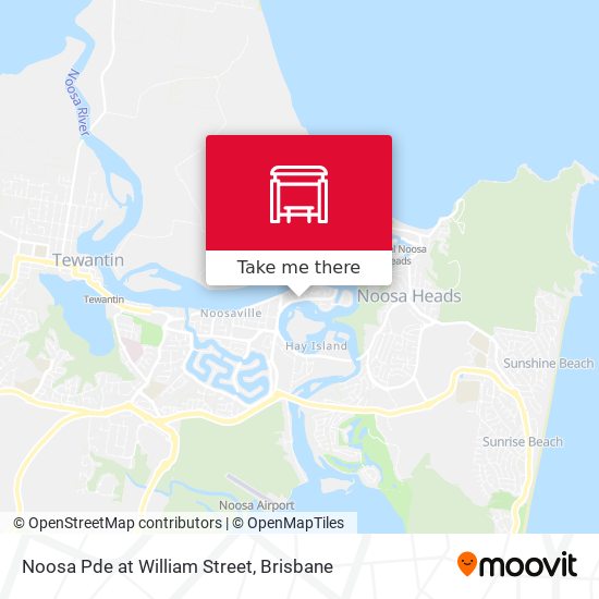 Noosa Pde at William Street map