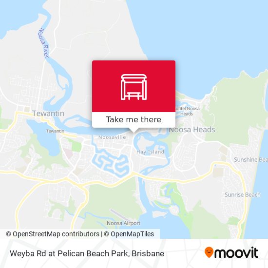 Weyba Rd at Pelican Beach Park map