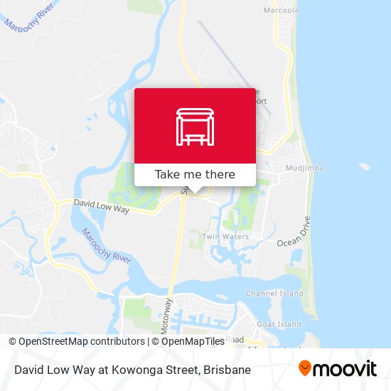 David Low Way at Kowonga Street map