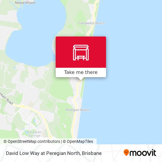 David Low Way at Peregian North map