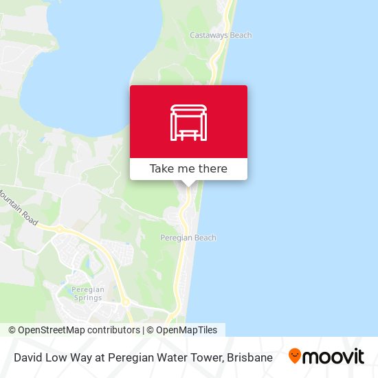 David Low Way at Peregian Water Tower map