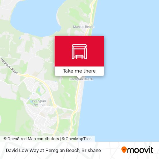 David Low Way at Peregian Beach map