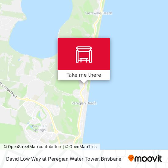 David Low Way at Peregian Water Tower map