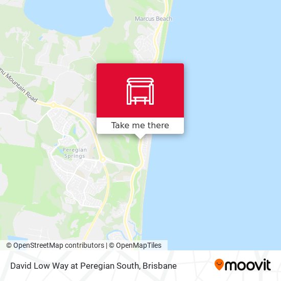 David Low Way at Peregian South map