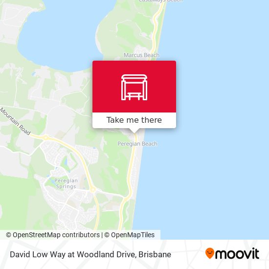 David Low Way at Woodland Drive map