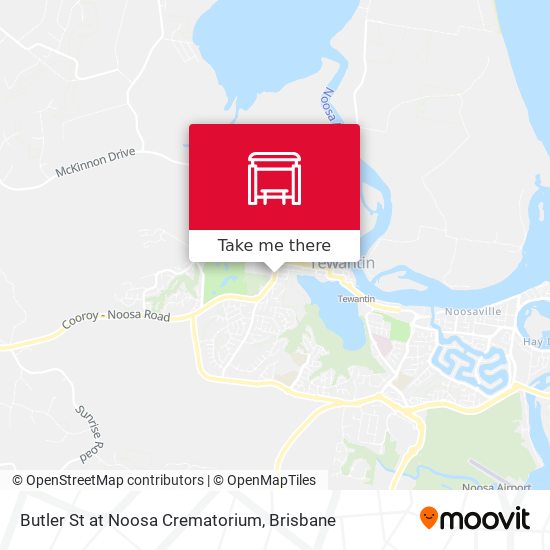 Mapa Butler St at Noosa Crematorium